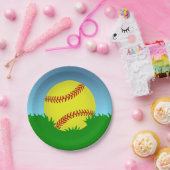 Softball-Thema Pappteller (Party)