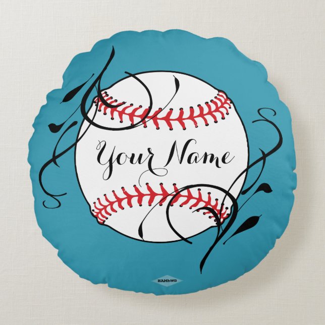 SoftBall Throw Kissen - HAMbyWG - Aqua (Vorderseite)