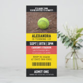 Softball-Ticket Geburtstag Einladung (Stehend Vorderseite)