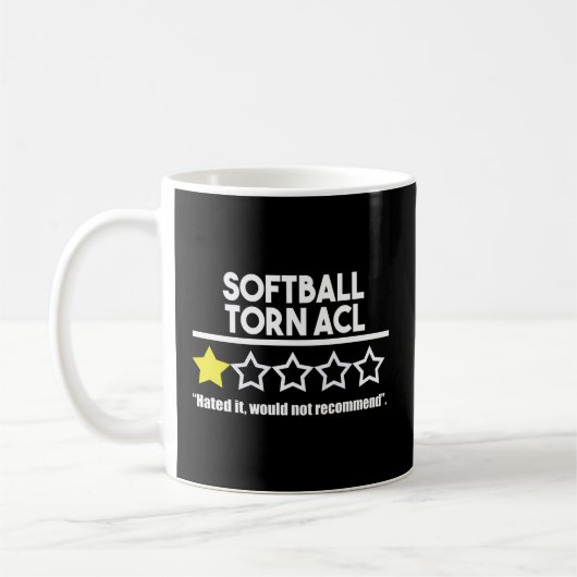 Softball Torn Acl Knee Verletzung wird bald gut Kaffeetasse (Links)