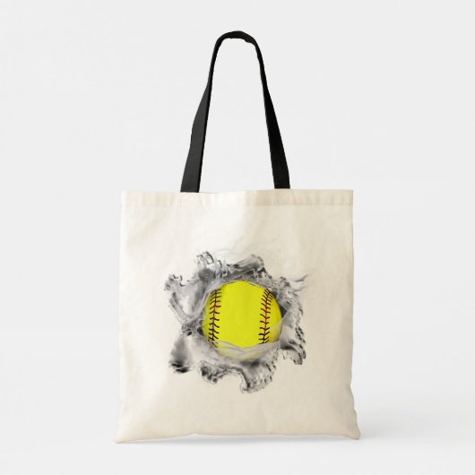 Softball Tote Bag Tragetasche (Rückseite)