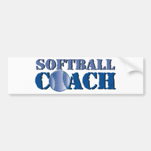 Softball-Trainer Autoaufkleber