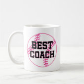 Softball-Trainer-(bestes) Geschenk Kaffeetasse (Links)