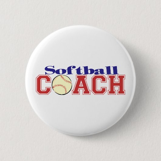 Softball-Trainer Button (Vorderseite)