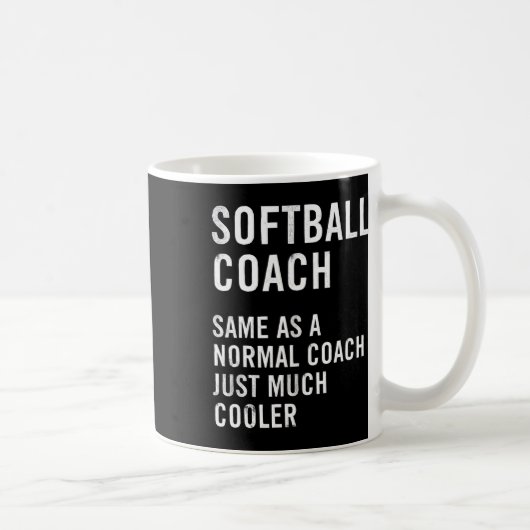 Softball-Trainer-Definition Lustig Kaffeetasse (Rechts)