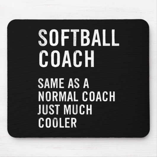 Softball-Trainer-Definition Lustig Mousepad (Vorne)