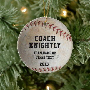 Softball-Trainer-Foto personalisiert Keramik Ornament
