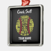 Softball-Trainer GIFT PERSONALISIERTE Ornament (Links)