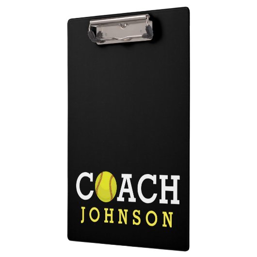 Softball-Trainer-individueller Name Klemmbrett (Links)