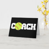 Softball-Trainer Karte (Gelbe Blume)
