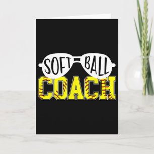 Softball-Trainer Softball-Coaching Lustiger Softba Karte