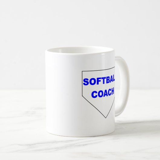 SOFTBALL-TRAINER-TASSE KAFFEETASSE (VorderseiteRechts)