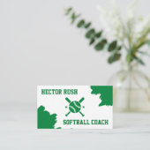 Softball-Trainer Visitenkarte (Stehend Vorderseite)