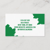 Softball-Trainer Visitenkarte (Rückseite)