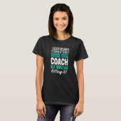 Softball-Trainer Würdigung Danke Trainer T-Shirt (Vorne ganz)