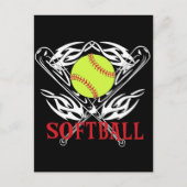 Softball-Tribal Postkarte (Vorderseite)