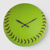 Softball-Uhr Große Wanduhr (Vorderseite)