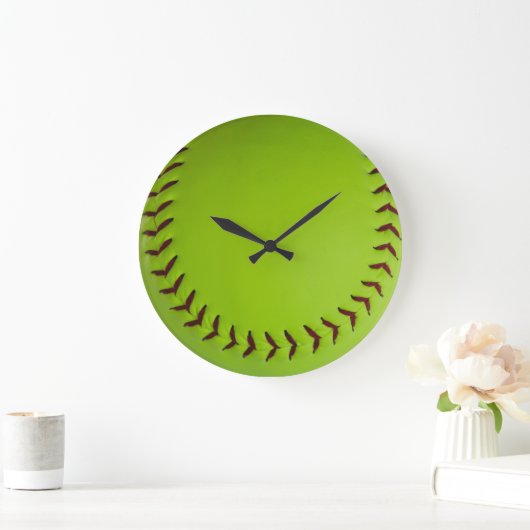 Softball-Uhr Große Wanduhr (Zuhause)