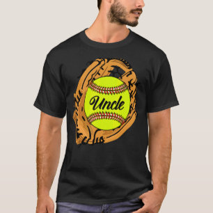 Softball Uncle Softball Handschuhe und Ball Uncle T-Shirt