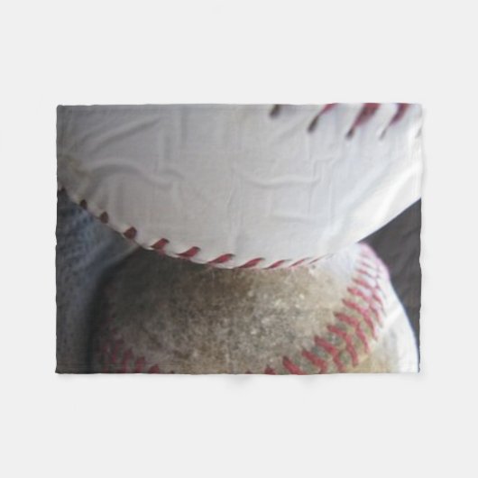 Softball und Baseball Fleecedecke (Vorderseite (Horizontal))