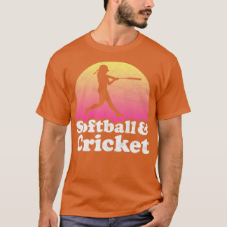 Softball und Cricket-Geschenk für Softball-Spieler T-Shirt