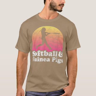 Softball und Guinea Schweine Guinea Schwein T-Shirt