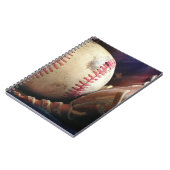Softball und Handschuh Notizblock (Linke Seite)