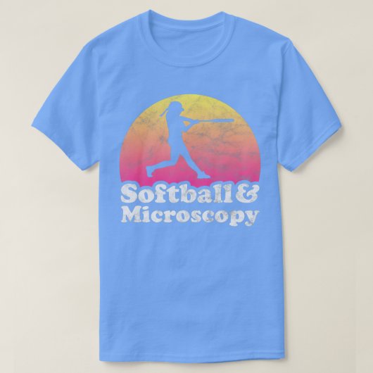 Softball und Mikroskopie - Frauen oder Mädchen T-Shirt (Design vorne)