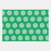 Softball und Snowflake Rot und Grün Geschenkpapier Set (Vorderseite 3)