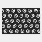 Softball und Snowflake Rot und Schwarz Weihnachten Geschenkpapier Set (Vorderseite 3)