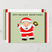 Softball-Urlaubskarten Feiertagskarte (Vorne/Hinten)