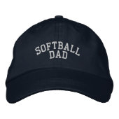 Softball-Vater bestickt Bestickte Baseballkappe (Vorderseite)