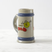 Softball-Vater Bierglas (Vorderseite Links)