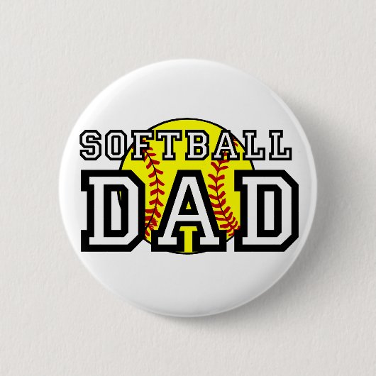 Softball-Vater Button (Vorderseite)