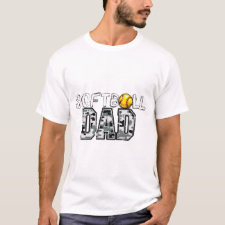 Softball-Vater-Camo-Design – Stolz auf den sportli T-Shirt