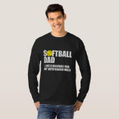 Softball Vater Definition Funny T-Shirt (Vorne ganz)