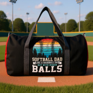 Softball-Vater größere Bälle Lustig Duffle Bag