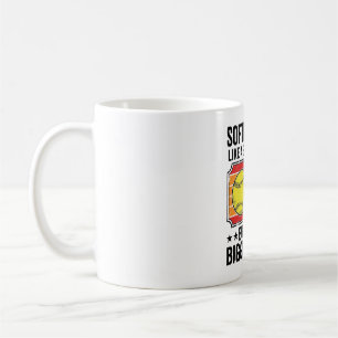 Softball-Vater Größere Bälle Vintage-Gravur-Shirt_ Kaffeetasse