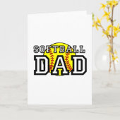 Softball-Vater Karte (Gelbe Blume)