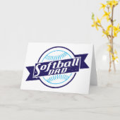 Softball-Vater Karte (Gelbe Blume)