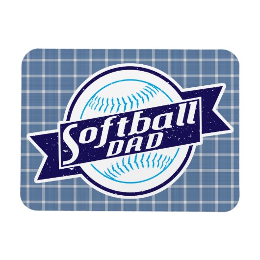 Softball Vater Magnet (Horizontal)