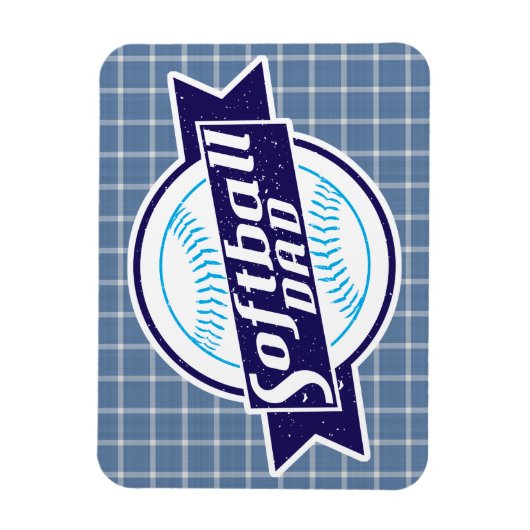 Softball Vater Magnet (Vertikal)