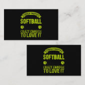 Softball Vater Quote Catcher Pitcher Pater Sports  Visitenkarte (Vorne/Hinten)