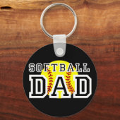 Softball-Vater Schlüsselanhänger (Vorderseite)