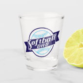 Softball-Vater Schnapsglas (Vorderseite)