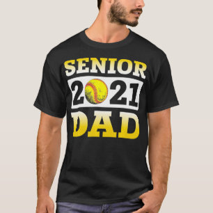 Softball Vater Senior 2021 Bestes Geschenk für Fuß T-Shirt