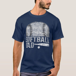 Softball Vater Softball Spieler Softballer Softbal T-Shirt