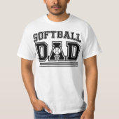 Softball-Vater T-Shirt (Vorderseite)