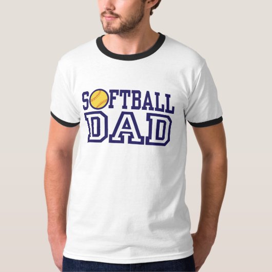 Softball-Vater T-Shirt (Vorderseite)