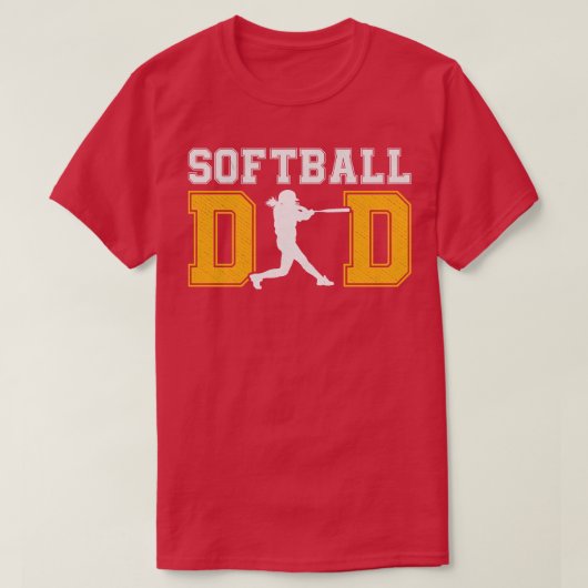 Softball-Vater T-Shirt (Design vorne)